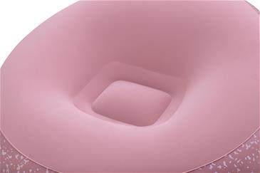 Bestway ''Inflate-A-Chair'' Oppustelig Stol 112 x 122 x 66 cm, Clay Pink-5