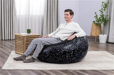 Bestway ''Inflate-A-Chair'' Oppustelig Stol 112 x 122 x 66 cm, Sort-4