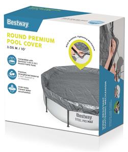 Bestway overdækning 305cm Premium Rund Poolcover