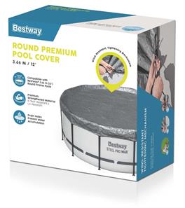 Bestway overdækning 366 cm Premium Rund Poolcover