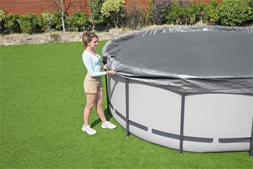 Bestway overdækning 366 cm Premium Rund Poolcover-6