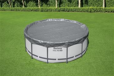 Bestway overdækning 366 cm Premium Rund Poolcover-8