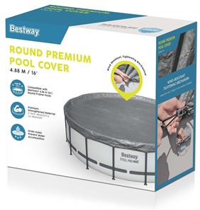 Bestway overdækning 488 cm Premium Rund Poolcover