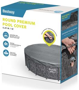 Bestway overdækning 549 cm Premium Rund Poolcover