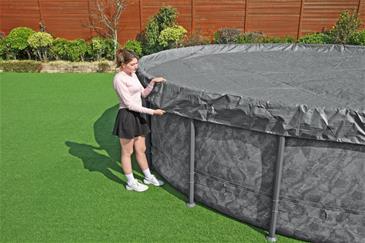 Bestway overdækning 671 cm Premium Rund Poolcover-6