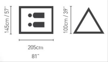 Bestway Pavillo Monodome X2 Telt 145 x 205 x 100 cm-3