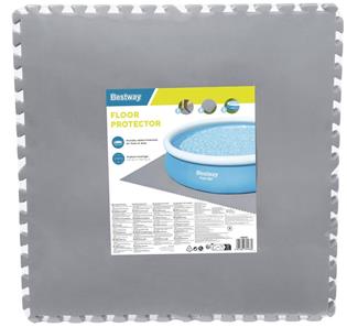 Bestway Pool underlag / bundbeskytter  9 stk (78 x 78 cm) Grå-2