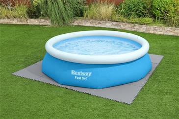 Bestway Pool underlag / bundbeskytter  9 stk (78 x 78 cm) Grå-3