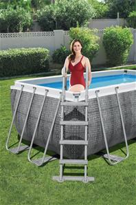 Bestway  Power Steel 412 x 201 x 122 cm Rektangulær Pool m/pumpe m.v.-3