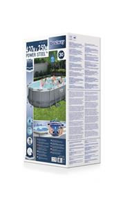 Bestway  Power Steel 427 x 250 x 84 cm Oval Pool m/stige, pumpe m.v.-5