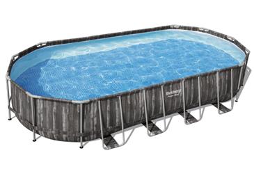 Bestway  Power Steel 732 x 366 x 122 cm Oval pool m/stige mv-5