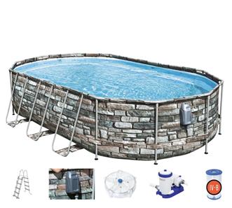 Bestway  Power Steel 610 x 366 x 122 cm Comfort Jet  Pool