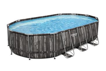 Bestway  Power Steel 610 x 366 x 122 cm Oval Pool m/pumpe,stige-5