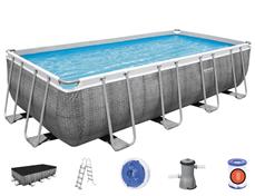 Bestway  Power Steel Rektangulær Pool 488 x 244 x 122 cm Special Edition