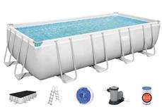 Bestway  Power Steel Rektangulær Pool 549 x 274 x 122 cm