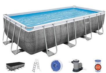 Bestway  Power Steel Rektangulær Pool 549 x 274 x 122 cm Special Edition