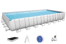 Bestway  Power Steel Rektangulær Pool 956 x 488 x 132 cm