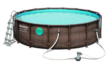 Bestway  Power Steel Swim Vista II 488 x 122 cm m/pumpe, stige m.v.