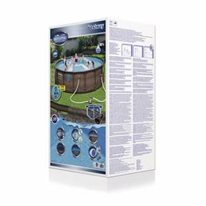 Bestway  Power Steel  Swim Vista II 488 x 122 cm m/pumpe, stige m.v.-3