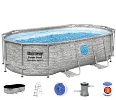 Bestway  Power Steel Swim Vista II 427 x 250 x 100 cm - Ny Model!