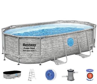 Bestway  Power Steel  Swim Vista II 427 x 250 x 100 cm - Ny Model!