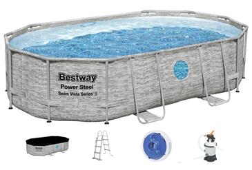 Bestway  Power Steel  Swim Vista II 488 x 305 x 107 cm pool m/sandfilter