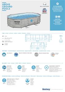 Bestway  Power Steel  Swim Vista II 488 x 305 x 107 cm pool m/sandfilter-13
