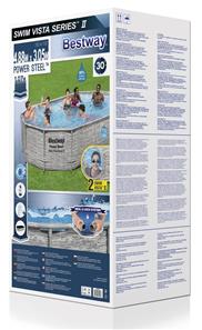 Bestway  Power Steel Swim Vista II 488 x 305 x 107 cm pool m/sandfilter-9