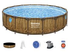 Bestway  Power Steel  Swim Vista II 549 x 122 cm m/pumpe, stige