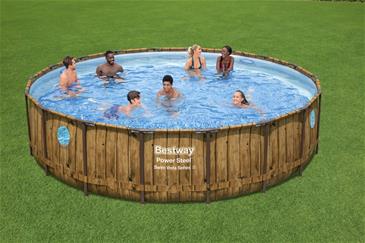 Bestway  Power Steel  Swim Vista II 549 x 122 cm m/pumpe, stige-2
