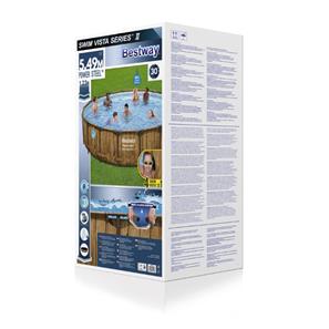 Bestway  Power Steel  Swim Vista II 549 x 122 cm m/pumpe, stige-8