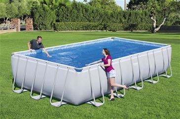 Bestway Solar Pool overdækning 6.40m x 2.74m/7.32m x 3.66m-5