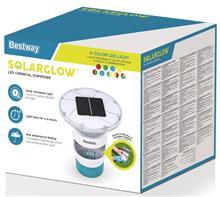 Bestway SolarGlow LED-Kemikaliedispenser med 4-Farvet Lys