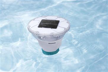 Bestway SolarGlow LED-Kemikaliedispenser med 4-Farvet Lys-8