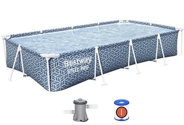  Bestway  Steel Pro Frame Pool 366 x 201 x 66 cm Pool m/pumpe