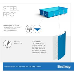  Bestway Steel Pro Frame Pool  3.00m x 2.01m x 66cm-7