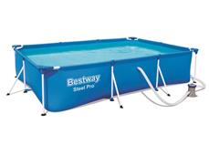 Bestway Steel Pro Frame Pool 300 x 201 x 66 cm m/filter pumpe