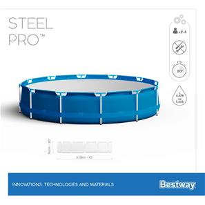  Bestway Steel Pro Frame Pool 305 x 76 cm m/filter pumpe-5