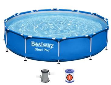  Bestway Steel Pro Frame Pool 366 x 76 cm m/pumpe