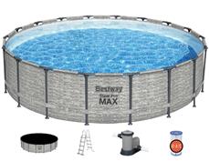 Bestway Steel Pro Max Frame Pool 549 x 122 cm m/pumpe, stige m.v.