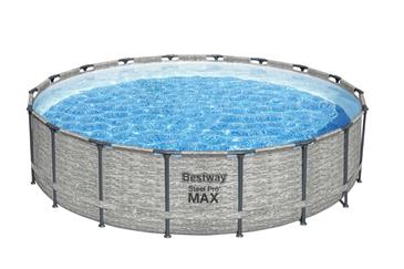  Bestway Steel Pro Max Frame Pool 549 x 122cm m/pumpe, stige - Ny Model!-6