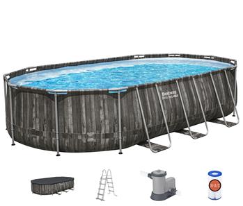 Bestway  Steel Pro MAX 610 x 366 x 122 cm Oval Pool m/pumpe,stige