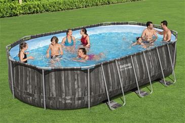 Bestway  Steel Pro MAX 610 x 366 x 122 cm Oval Pool m/pumpe,stige-2