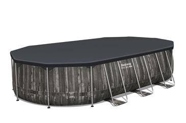 Bestway  Steel Pro MAX 610 x 366 x 122 cm Oval Pool m/pumpe,stige-3