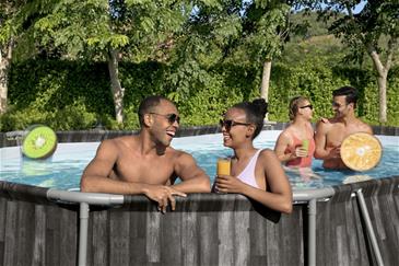 Bestway  Steel Pro MAX 610 x 366 x 122 cm Oval Pool m/pumpe,stige-4