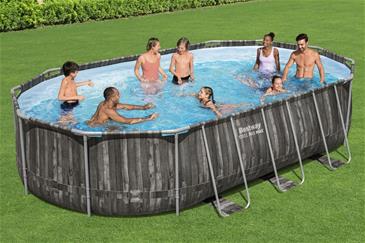Bestway  Steel Pro MAX 610 x 366 x 122 cm Oval Pool m/pumpe,stige-5