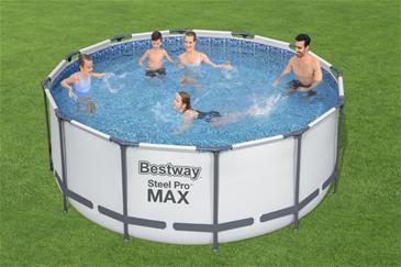  Bestway Steel Pro MAX Frame Pool 366 x 122cm m/filter pumpe, stige mv.-2