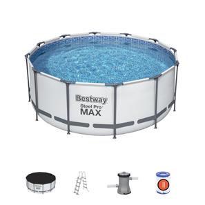  Bestway Steel Pro MAX Frame Pool 366 x 122cm m/filter pumpe, stige mv.-4