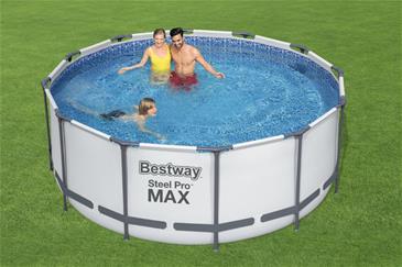  Bestway Steel Pro MAX Frame Pool 366 x 122cm m/filter pumpe, stige mv.-6