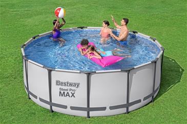  Bestway Steel Pro MAX Frame Pool 396 x 122cm m/pumpe, stige m.v.-2